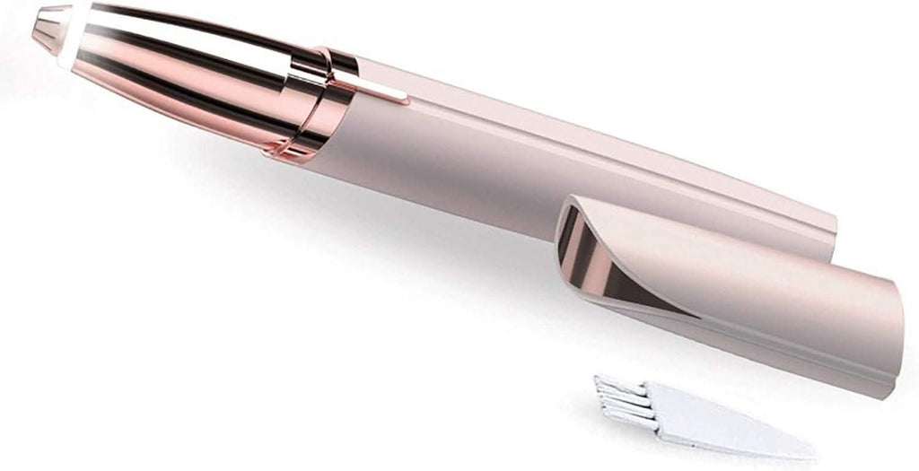 FlawlessTouch™ 18K Gold-Plated Eyebrow Trimmer – Smooth, Safe & Salon-Perfect Finish at Home