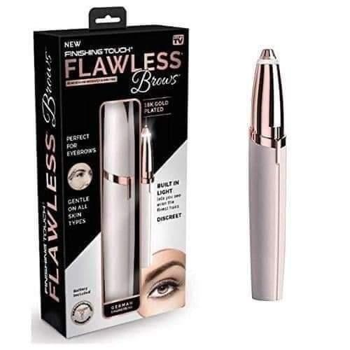 FlawlessTouch™ 18K Gold-Plated Eyebrow Trimmer – Smooth, Safe & Salon-Perfect Finish at Home