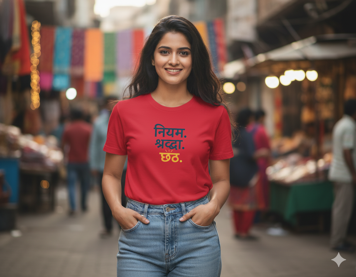 Chhath Pooja Essence – Unisex Minimal T-shirt