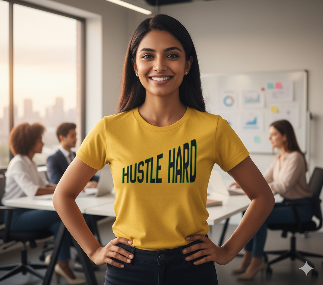 HUSTLE HARD – Unisex T-Shirt (Plain)